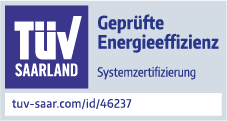 Zertifikat: TÜV geprüfte Enerfgieeffizienz